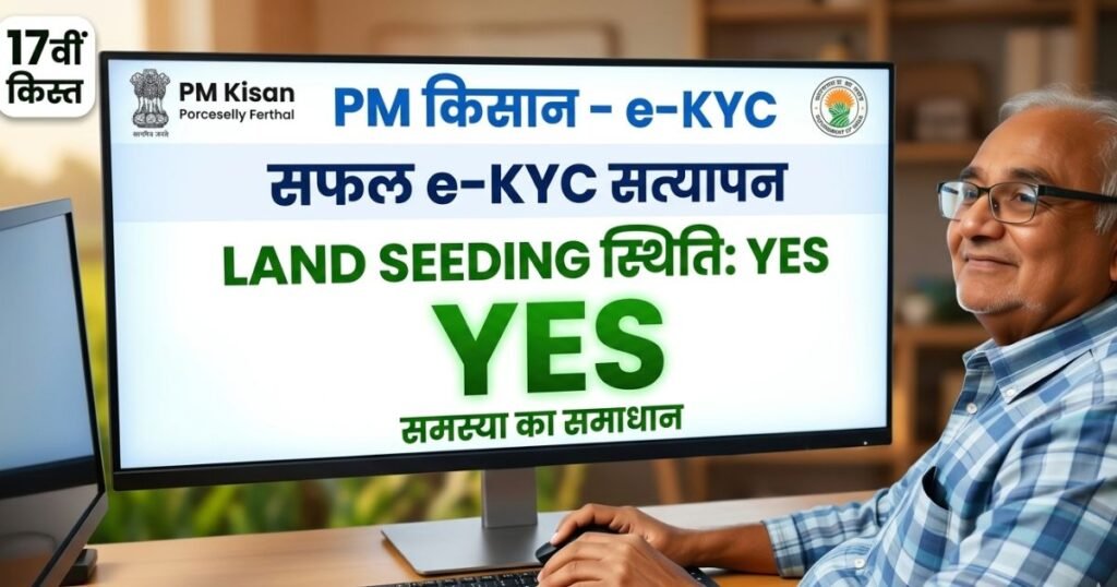 PM Kisan Land Seeding No ko Yes kaise kare