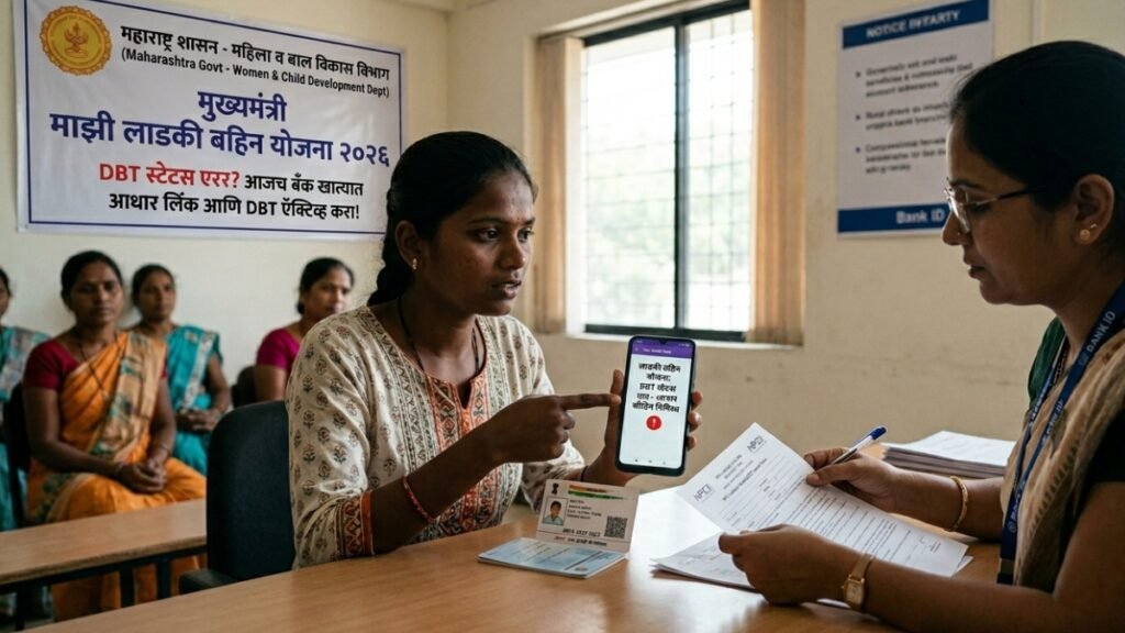 Ladki Bahin Yojana 2026 DBT Status Error