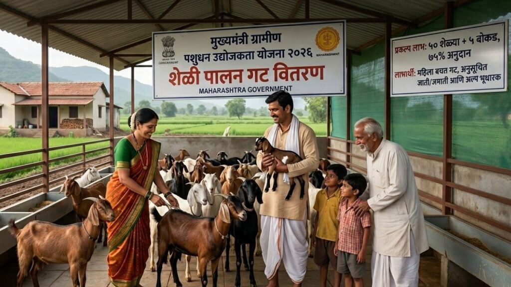 Maharashtra Sheli Palan Yojana 2026 Shed Anudan