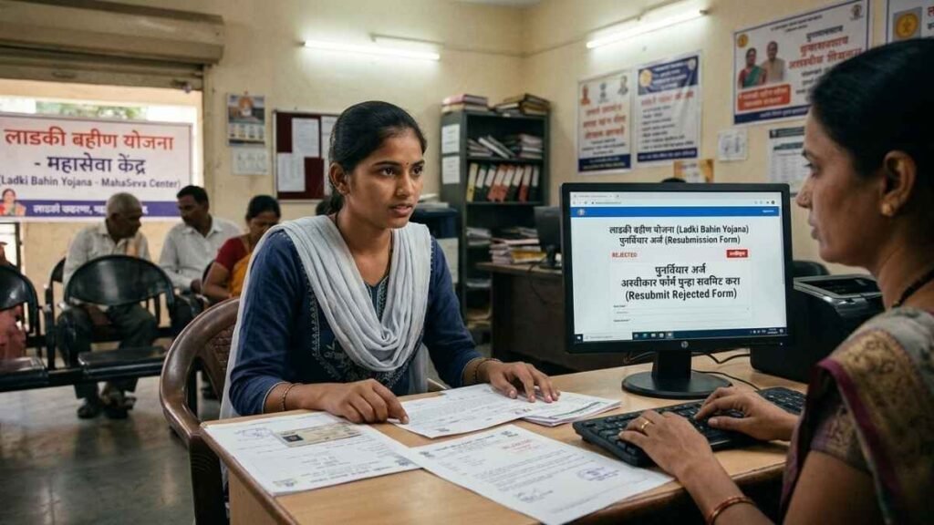 Ladki Bahin Rejected form resubmit kaise kare